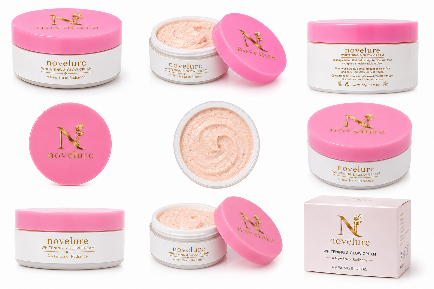 Novelure Whitening & Glow Cream – Daily Radiance & Moisturizing Care